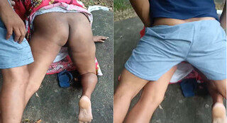 Village Randi Outdoor Fucking for Money in Doggystyle