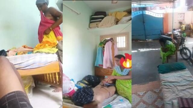 Real Tamil Maid Aunty Affair with Owner Young Son Leaked Sex MMS