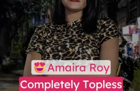 Amaira Roy Topless Big Boobs Tease Video
