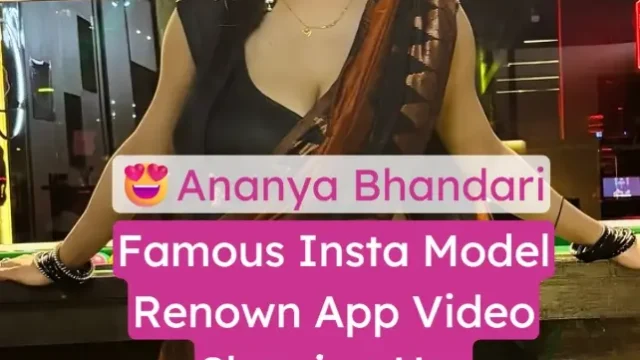 Ananya Bhandari viral app video showing big boobs and with full face
