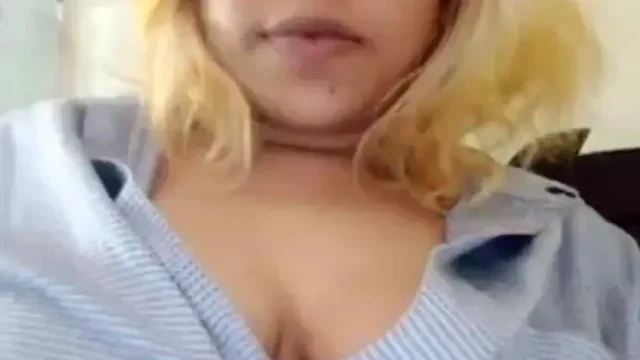 Blonde Stripchat girl semi nude shows big boobs, fingering pussy and dildo fucking close up on cam