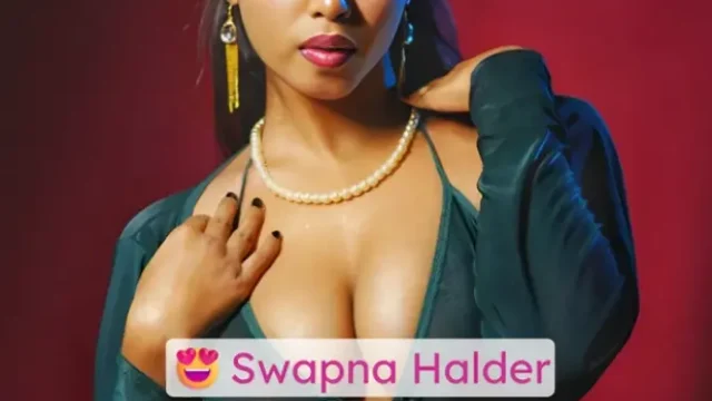 Busty Fashion Model Swapna Halder Teases With Her Big Boobs In A Semi-Nude Stairway Show