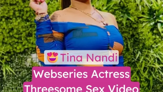 Busty Tina Nandi gets stripped fully nude for a rough threesome and hard fuck