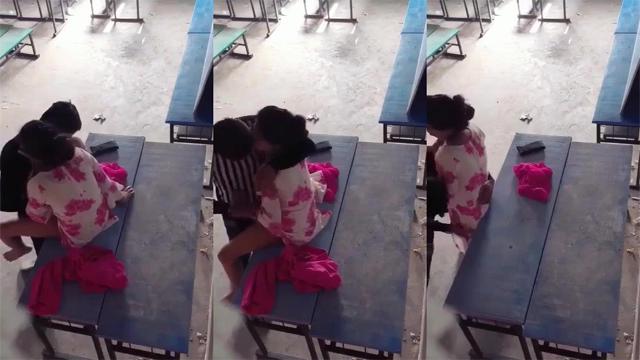 Desi Young Teacher Fuck Mms On School Bench Video