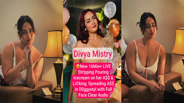 Divya Mistry Stripping Boobs Pressing Full Face New 16Min
