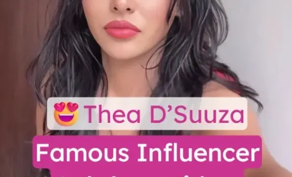 Famous Influencer Thea D'Suuza Leaked Onlyfans Video Fully Nude Blowjob to Italian Boyfriend