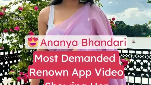 Famous Instagram Model Ananya Bhandari Nude Video Showing Her HUGE Boobs