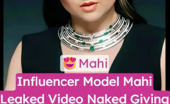 Influencer model Mahi goes naked inside bedroom to gently lick hard dick before giving blowjob