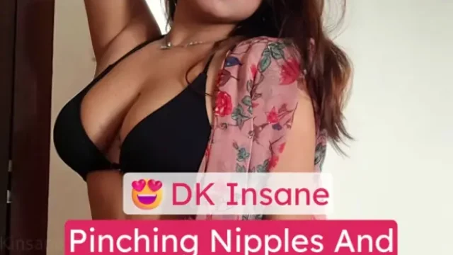 Insta Model DK Insane Nude Hard Nipples Pinched And Pussy Fingered In Net Hammock Lying