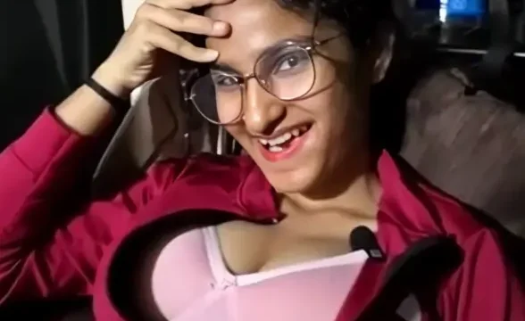 Khadija37 strips naked on a moving bus and flashes her big boobs