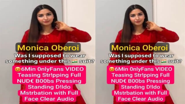 Monica Oberoi Famous Punjabi NRI Teasing Stripping Mstebation