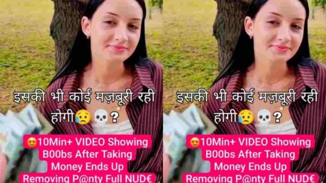 Trending Video Hot Girl Shows Boobs After Taking Money & Fucking in Park