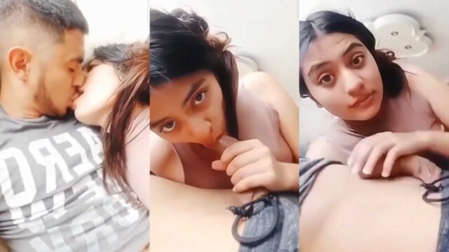Nude Desi Girlfriend Gives Sloppy Blowjob To Her Boyfriend