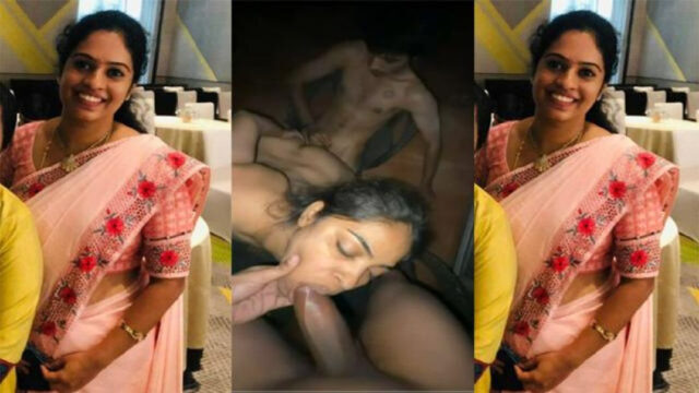 Horny Tamil Housewife Sex Affair Scandal Threesome Fucking with Lover and Husband