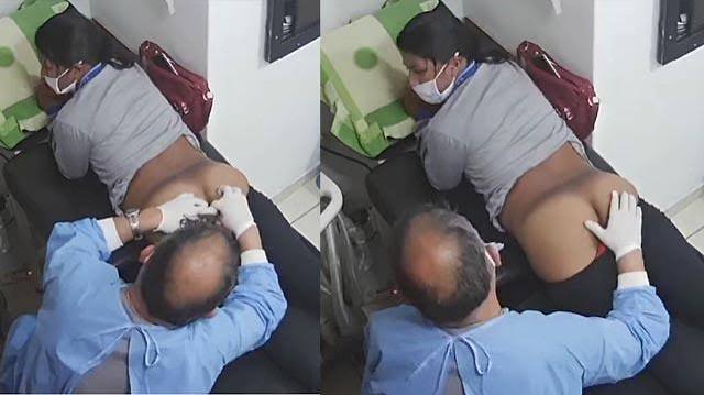 Tamil Mallu Women in Clinic Room Fingering Her Pussy by Doctor Captured in CCTV